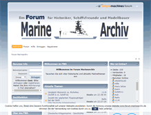 Tablet Screenshot of forum-marinearchiv.de